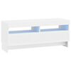 vidaXL Mueble de TV LED Blanco Madera de ingenier&iacute;a