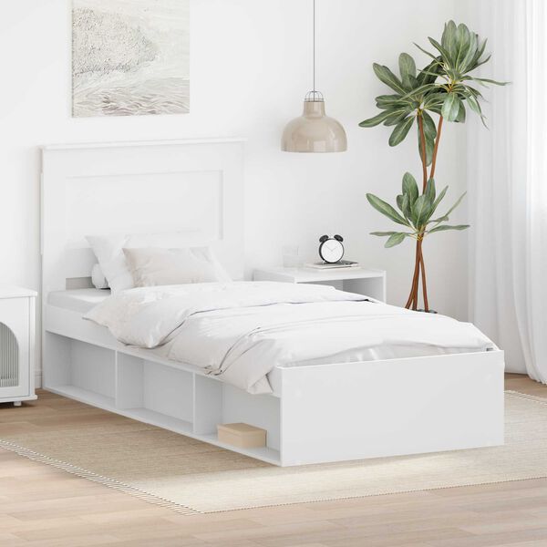 vidaXL Estructura de cama 75 x 190 cm Madera de pino macizo