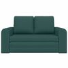 vidaXL Sof&aacute; cama Verde oscuro 148 x 71 x 83 cm tela