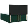 vidaXL Cama box spring con colch&oacute;n terciopelo verde oscuro 200x200 cm