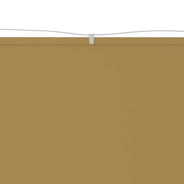 vidaXL Toldo vertical beige 140x270 cm tela oxford