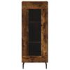 vidaXL Aparador de madera contrachapada roble ahumado 34,5x34x180 cm
