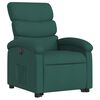 vidaXL Sill&oacute;n masaje el&eacute;ctrico reclinable elevable tela verde oscuro