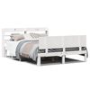 vidaXL Estructura de cama con cabecero madera de pino blanco 150x200cm