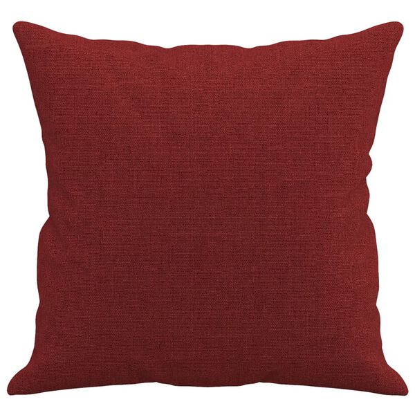 vidaXL Cojines decorativos 2 uds tela rojo tinto 40x40 cm