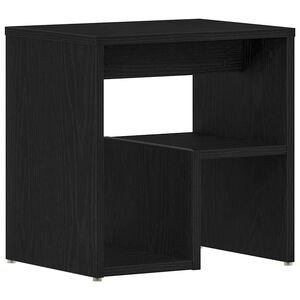vidaXL Armario de Noche Roble Negro 40 x 30 x 40 cm