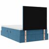 vidaXL Cama con almacenamiento y LED con LED Azul Oscuro 120 x 200 cm