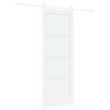 vidaXL Puerta Corredera 73,5 x 198,5 cm Madera de ingenier&iacute;a Blanco