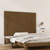 vidaXL Cabecero cama pared madera maciza pino marr&oacute;n miel 127,5x3x90cm