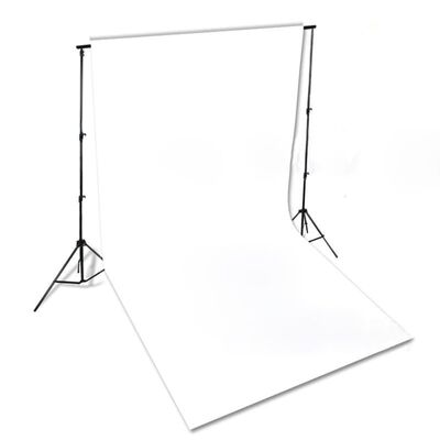 vidaXL Telón de fondo para fotografía algodón blanco 300x300 cm
