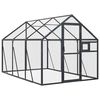 vidaXL Pajarera de aluminio gris antracita 1,79x3x1,85 m