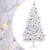 vidaXL &Aacute;rbol de Navidad artificial con ramas articuladas Blanco 270 cm