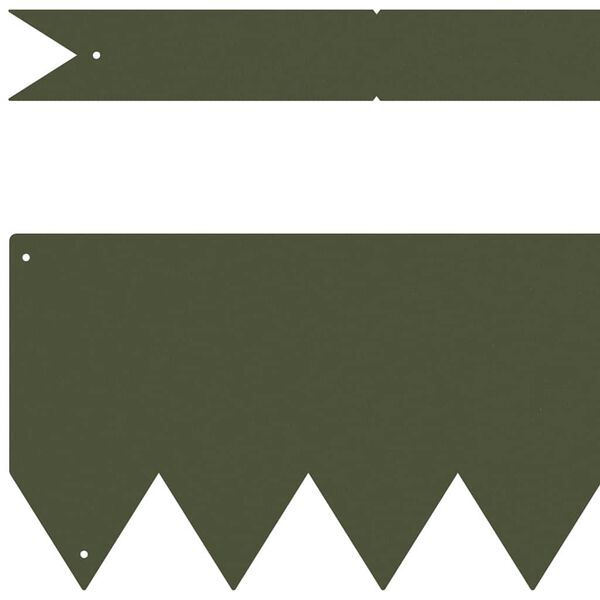 vidaXL Borde de C&eacute;sped 30 pcs Verde Oliva 100 x 0.05 x 20 cm