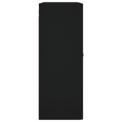 vidaXL Armario de pared negro 69,5x34x90 cm