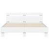 vidaXL Estructura de cama sin colch&oacute;n blanco 140x190 cm