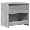vidaXL Mesita de noche de madera contrachapada gris Sonoma 40x30x39cm