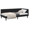 vidaXL Estructura de cama en esquina Negro 90 cm x 200 cm Terciopelo