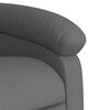 vidaXL Sill&oacute;n reclinable elevable de tela gris oscuro