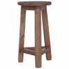 vidaXL Taburete Natural 28 x 28 x 50 cm Madera de Caoba