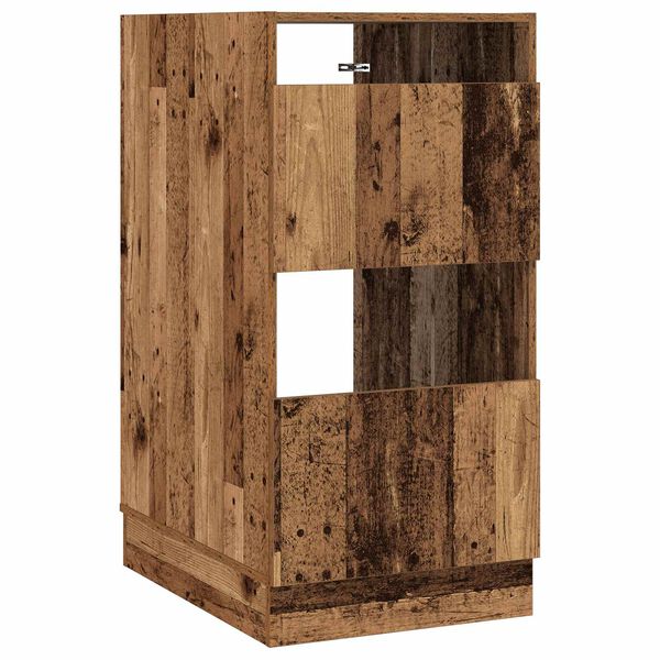 vidaXL Armario de lavander&iacute;a con puerta Madera vieja 50 x 68 x 102 cm