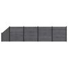 vidaXL Conjunto de valla 5 uds. 792 x 186 cm WPC y Aluminio Gris
