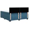 vidaXL Cama box spring con colch&oacute;n terciopelo azul 200x200 cm