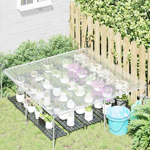 vidaXL Lona transparente con ojales 2x2 m Polietileno