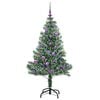 vidaXL &Aacute;rbol de Navidad Artificial Nevado con Luz LED Verde y 150 cm