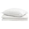 vidaXL Edred&oacute;n de Verano con almohada 2 uds. Pluma de pato