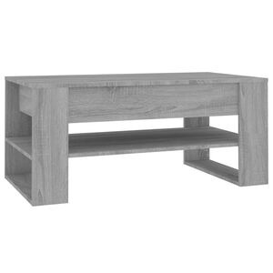 vidaXL Mesa de centro madera de ingenier&iacute;a gris Sonoma 102x55x45 cm