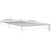 vidaXL Estructura de cama madera de ingenier&iacute;a gris Sonoma 100x200 cm