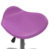 vidaXL Taburete de sal&oacute;n de belleza de cuero sint&eacute;tico morado