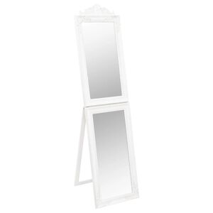 vidaXL Espejo de pie blanco 40x160 cm