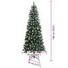 vidaXL &Aacute;rbol de Navidad artificial Verde 180 cm PVC, Pl&aacute;stico y Acero