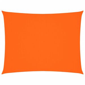vidaXL Toldo de vela rectangular tela Oxford naranja 6x7 m