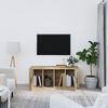 vidaXL Mueble para TV madera contrachapada color roble 100x35x40 cm