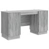 vidaXL Escritorio Gris Sonoma 142,5 x 50 x 75 cm Madera de Ingenier&iacute;a