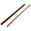 vidaXL Molduras angulares 5 uds WPC marrón claro 170 cm