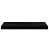 vidaXL Estante flotante de pared MDF negro brillante 60x23,5x3,8 cm