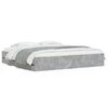 vidaXL Cama con cajones madera ingenier&iacute;a gris hormig&oacute;n 200x200 cm