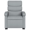 vidaXL Sill&oacute;n reclinable elevable de tela gris claro