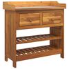 vidaXL Armario de Jard&iacute;n con caj&oacute;n Natural 78 x 36,5 x 78cm