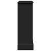 vidaXL Borde de chimenea madera ingenier&iacute;a negro 90x30x90 cm