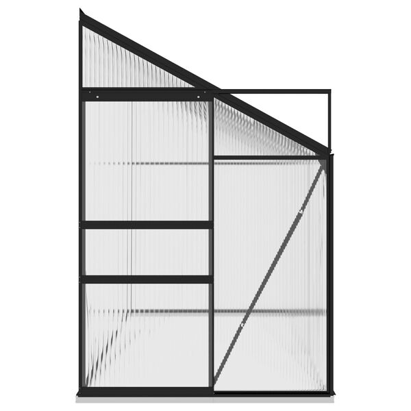 vidaXL Invernadero de aluminio gris antracita 7,77 m&sup3;