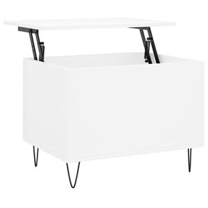 vidaXL Mesa de centro madera contrachapada blanco 60x44,5x45 cm