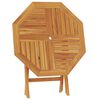 vidaXL Mesa de jardín plegable madera de teca maciza 85x85x76 cm