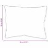 vidaXL Almohadas con almohada Blanco 85gsm 100% poliéster