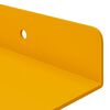 vidaXL Estante flotante 2 pcs Amarillo Mostaza 100 x 9 x 2,5 cm Acero