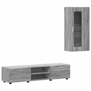 vidaXL Conjunto de mueble de TV con caj&oacute;n FLORIN Gris Sonoma