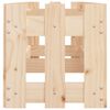 vidaXL Arriate elevado jard&iacute;n con valla madera maciza pino 200x30x30cm